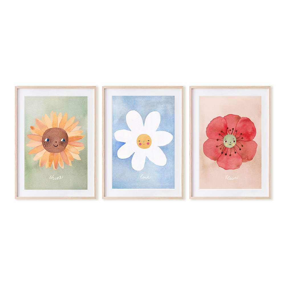 Mushie Posters 3-Pack - Floral