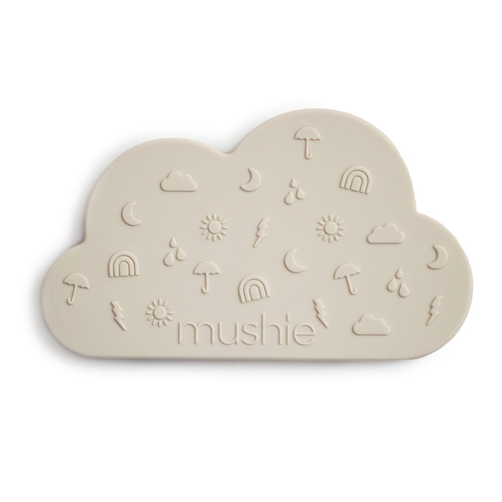 Mushie Teether - Cloud - Grey
