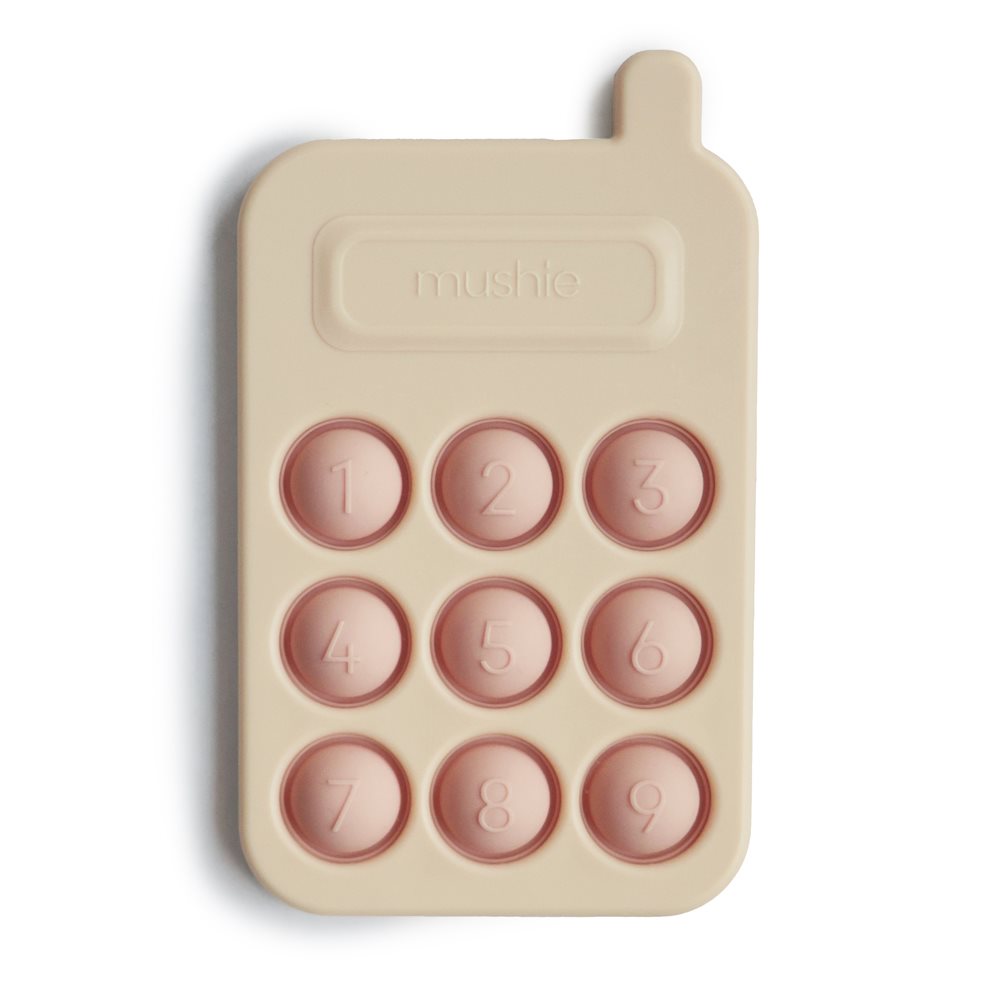 Mushie Phone Press Toy - Blush