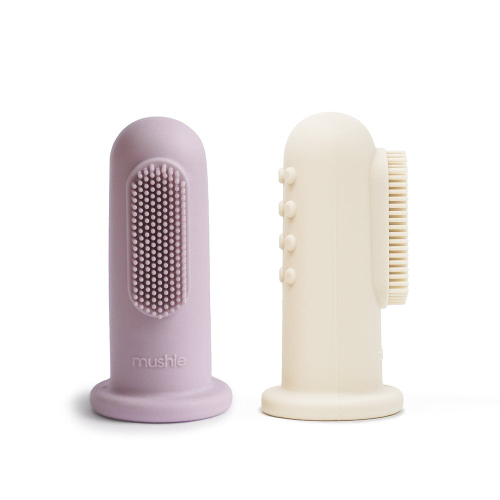 Finger Toothbrush - Soft Lilac / Ivory